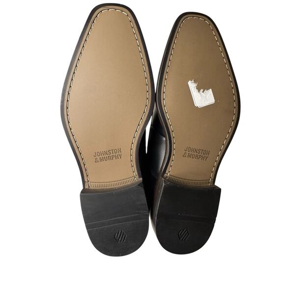 Johnston & Murphy NEW Black Leather Men’s 8 Archer Cap Toe Oxford Shoes - Picture 7 of 8